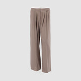 Pantalones de pierna ancha con cintura y diseño de patchwork